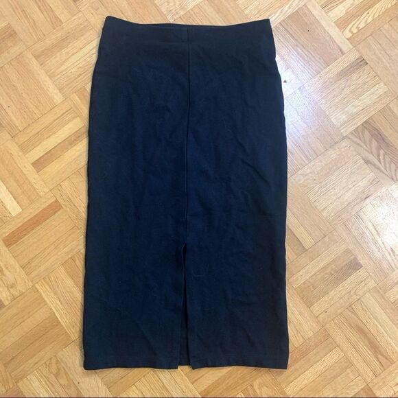 H&M Black Pencil Skirt with Slit Size XS - Picture 1 of 4
